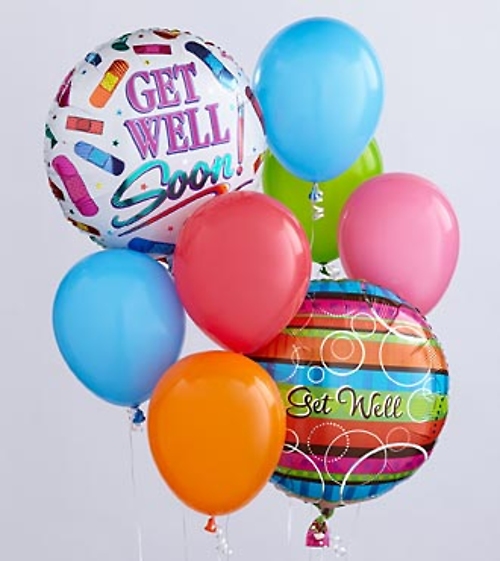 The Get Well Balloon Bunch