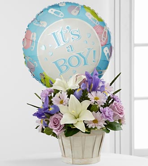 The Boys Are Best! &trade; Bouquet With Balloon